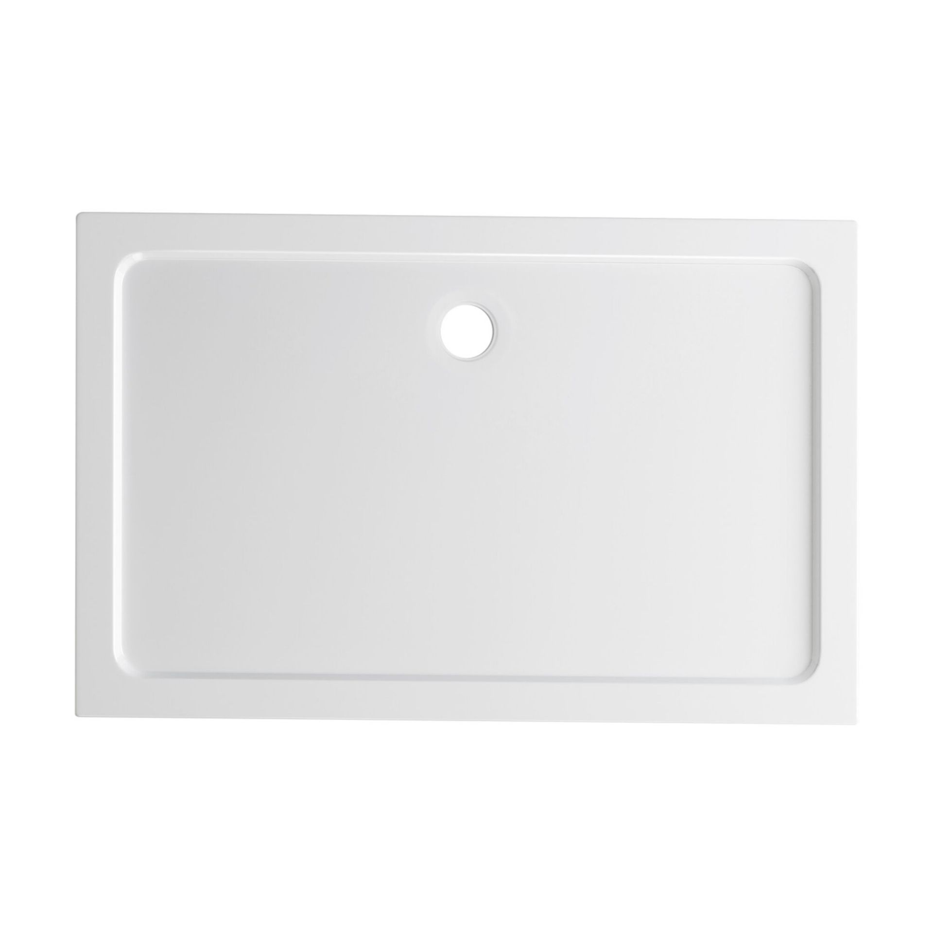 (TY31) 1400x900mm Rectangular Ultra Slim Stone Shower Tray. Low profile ultra slim design Gel coated