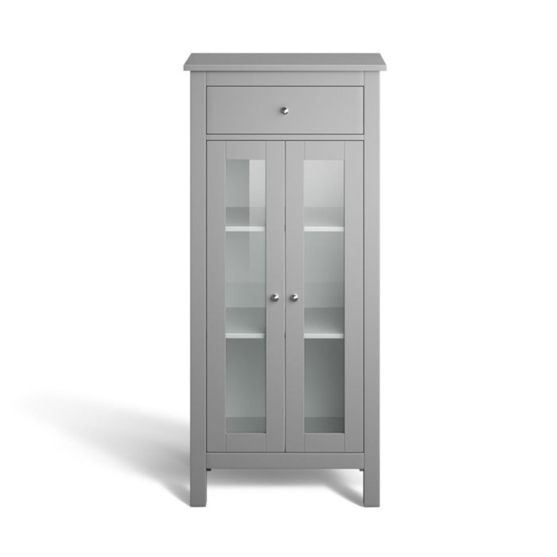 (KL16) 1400mm Earl Grey Melbourne Tall Storage Cabinet. RRP £299.99. The newest addition to the - Image 3 of 6