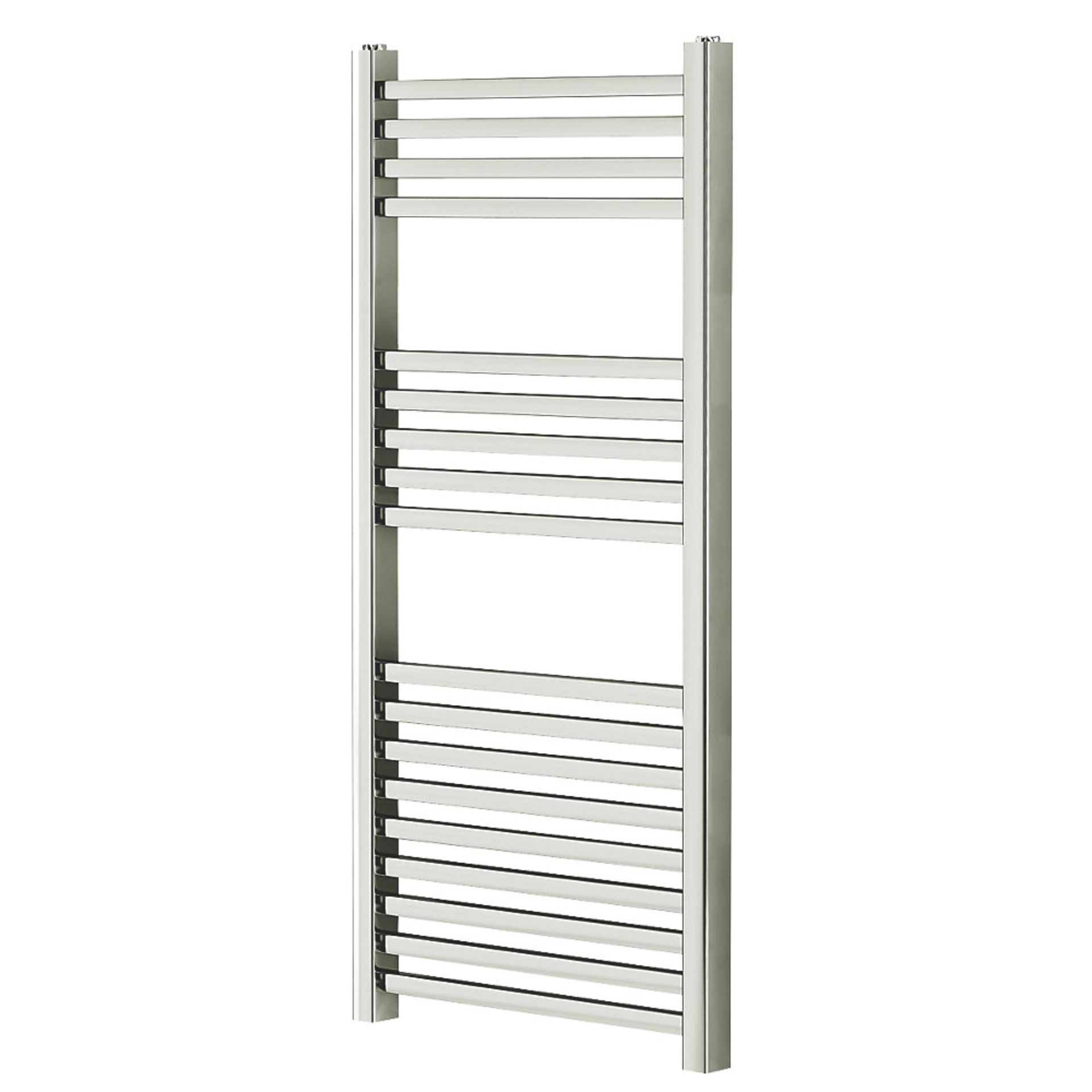 (EY159) 974 x 450mm Chrome Towel Warmer. Mild steel construction with a chrome-plated finish. Flat
