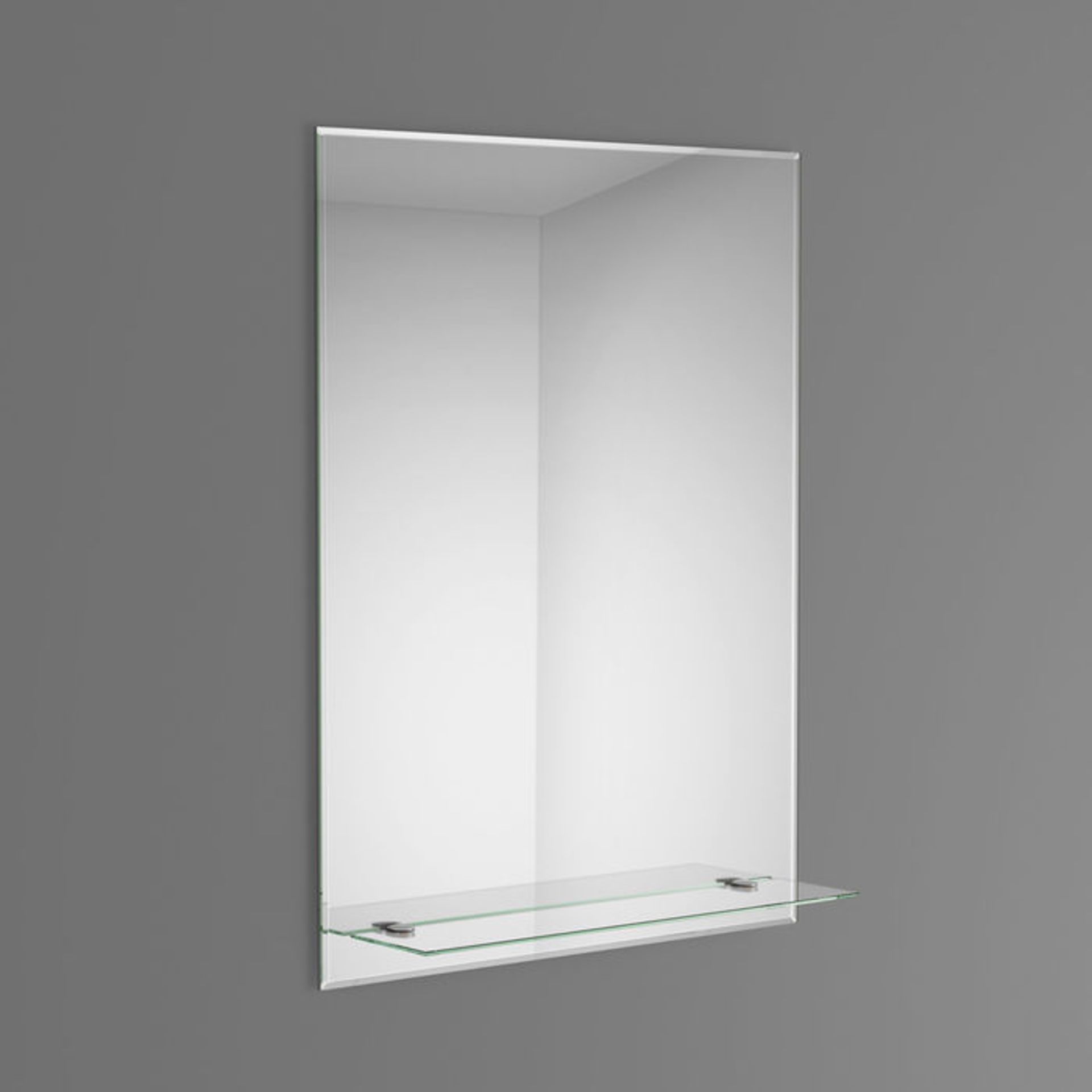 (TP193) 800x600mm Jesmond Mirror & Shelf. We love this because you can use it to store all of your - Image 3 of 3