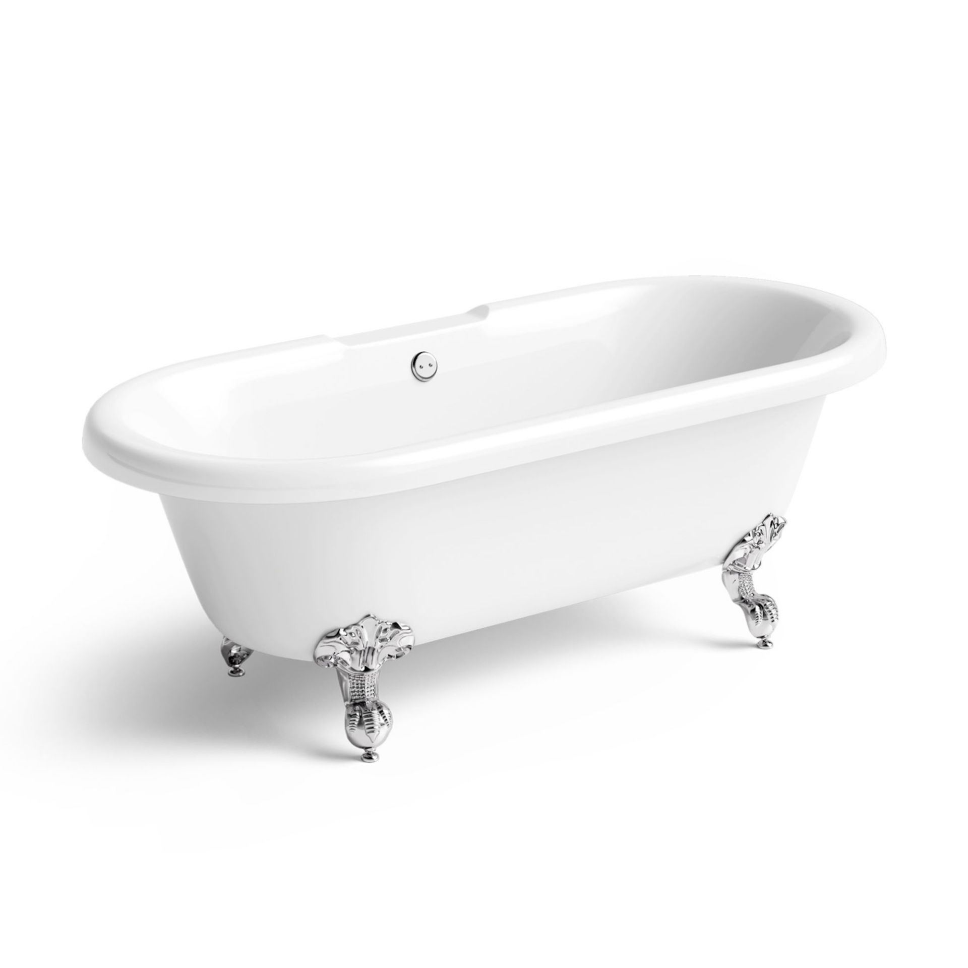 (TY139) 1700mm Cambridge Traditional Roll Top Bath - Ball Feet. Showcasing traditional style charm - Image 2 of 3