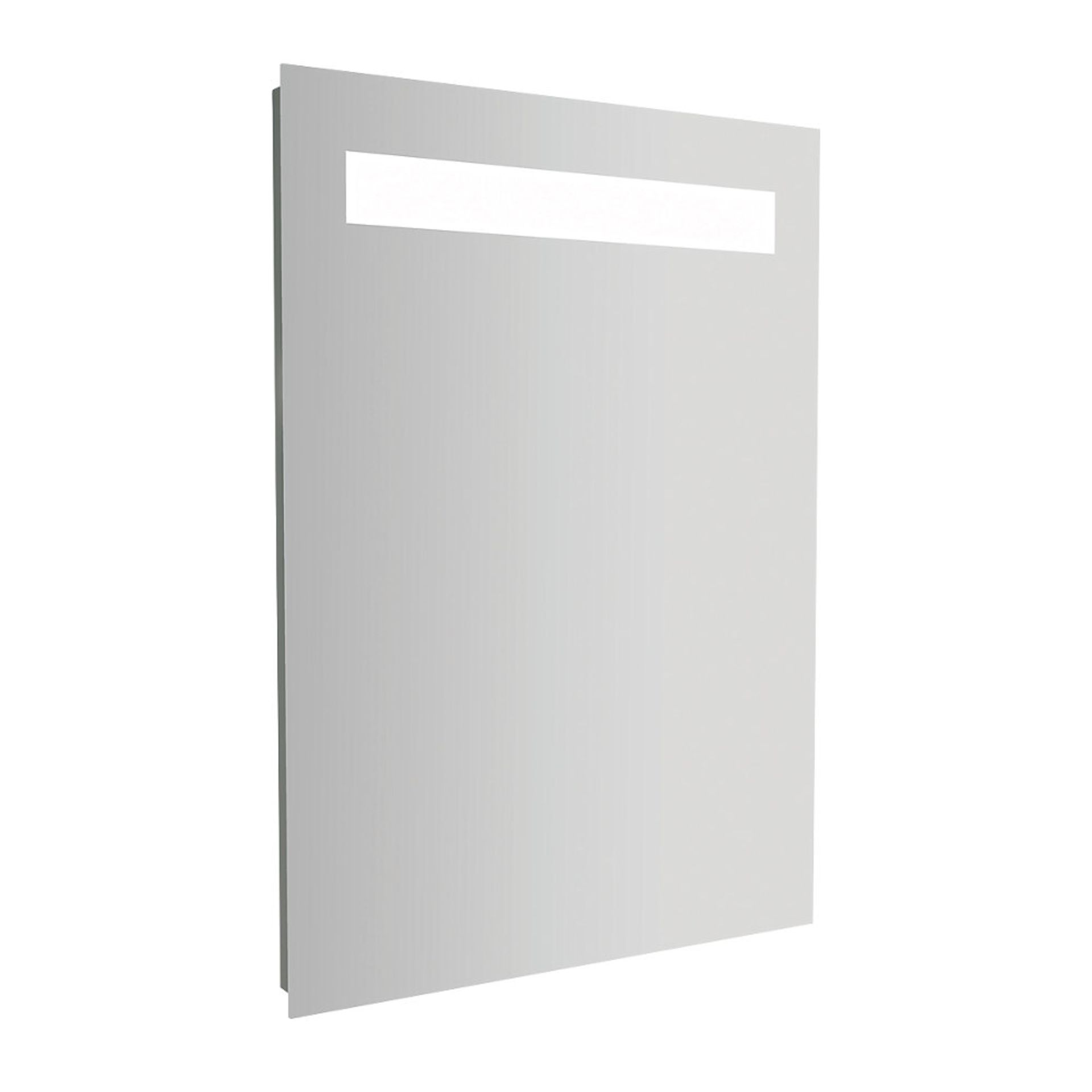 (KL100) 500 X 700mm CASSELLIE WHITE LED BATHROOM MIRROR 15W. Adds simplistic and sophisticated - Image 2 of 2