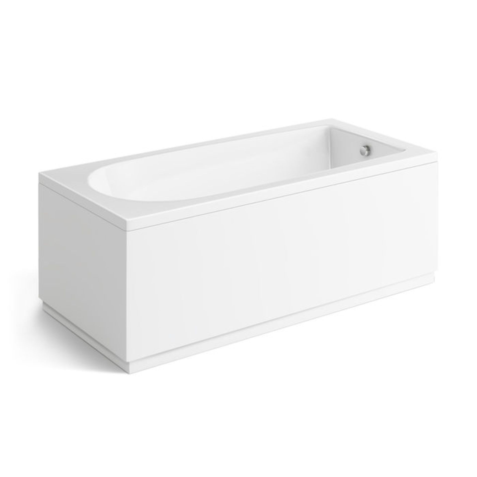 (KL131) 1500 x 700mm Round Single Ended Bath. RRP £332.99. Comes complete with side and end panel. - Image 3 of 3