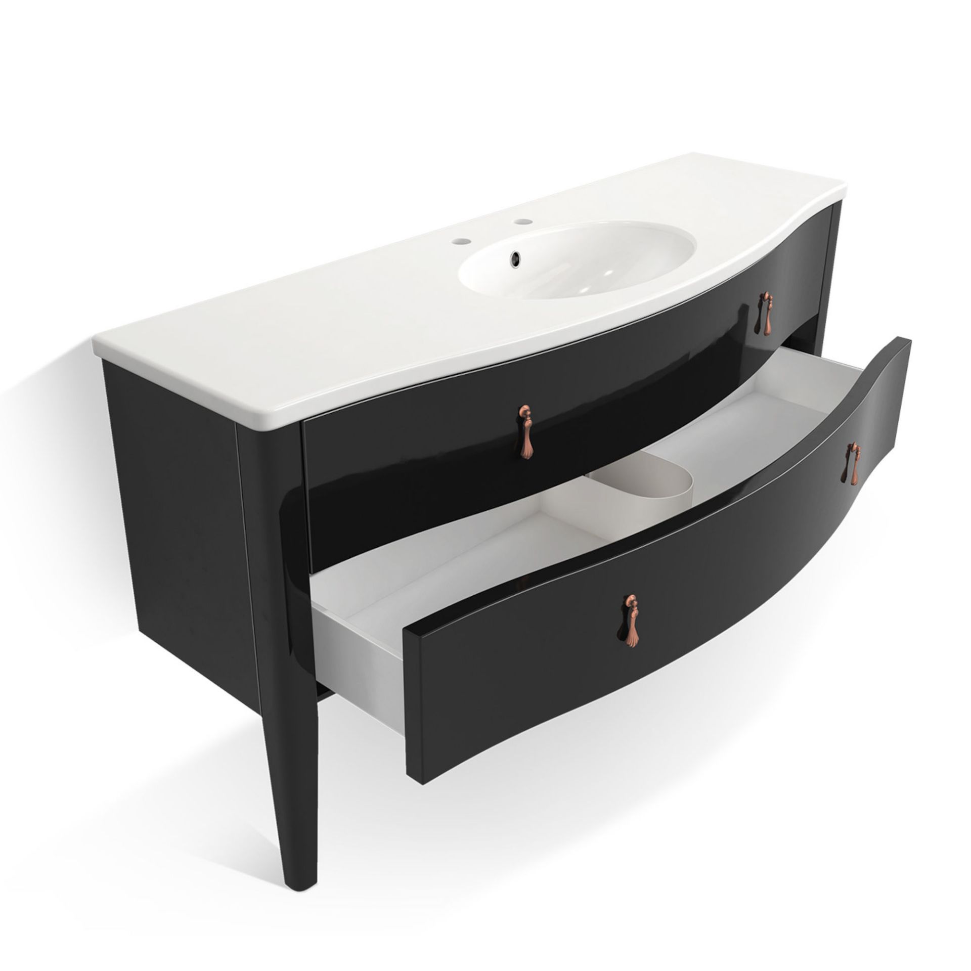 (KL2) Antoinette Vanity Unit. Comes complete with basin. Add a touch of glamour with this Art Deco - Image 3 of 7