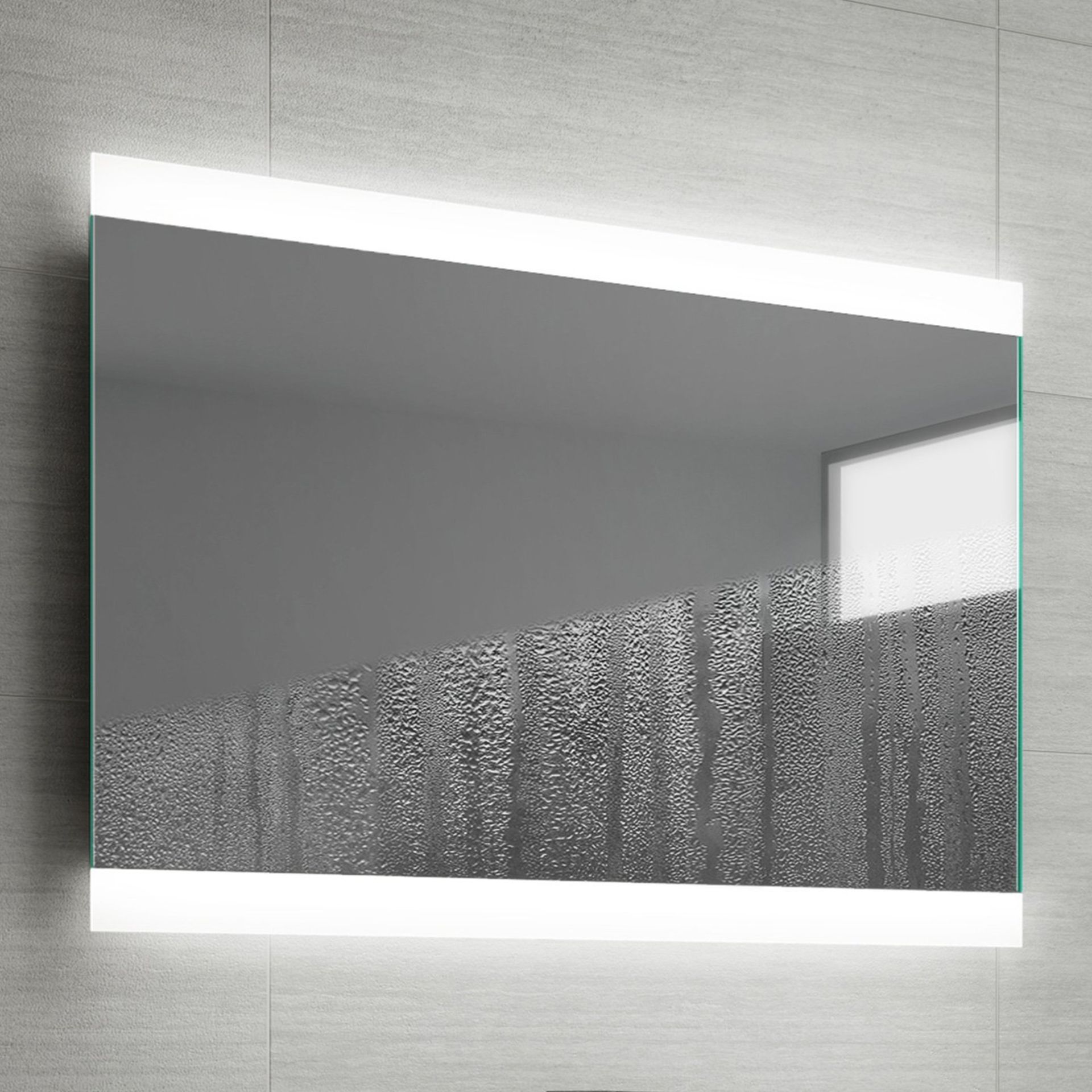 (KL31) 700 x 500 mm Designer Illuminated LED Bathroom Mirror Light Sensor + Demister. Sensor - Image 3 of 5