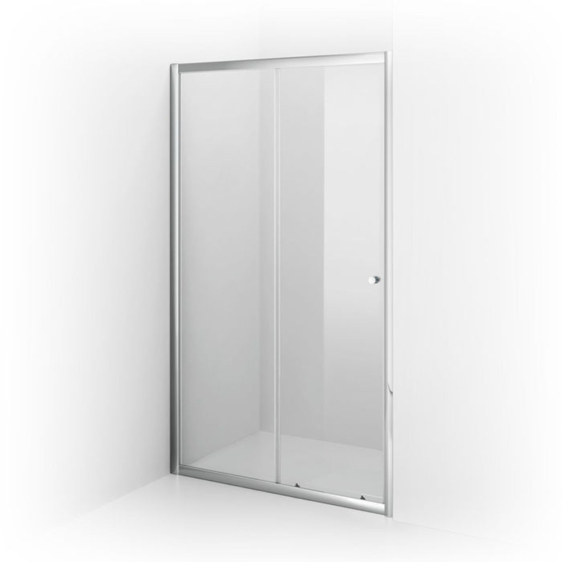 (DK155) 1000mm - Elements Sliding Shower Door. RRP £299.99. 4mm Safety Glass Fully waterproof tested - Image 4 of 4