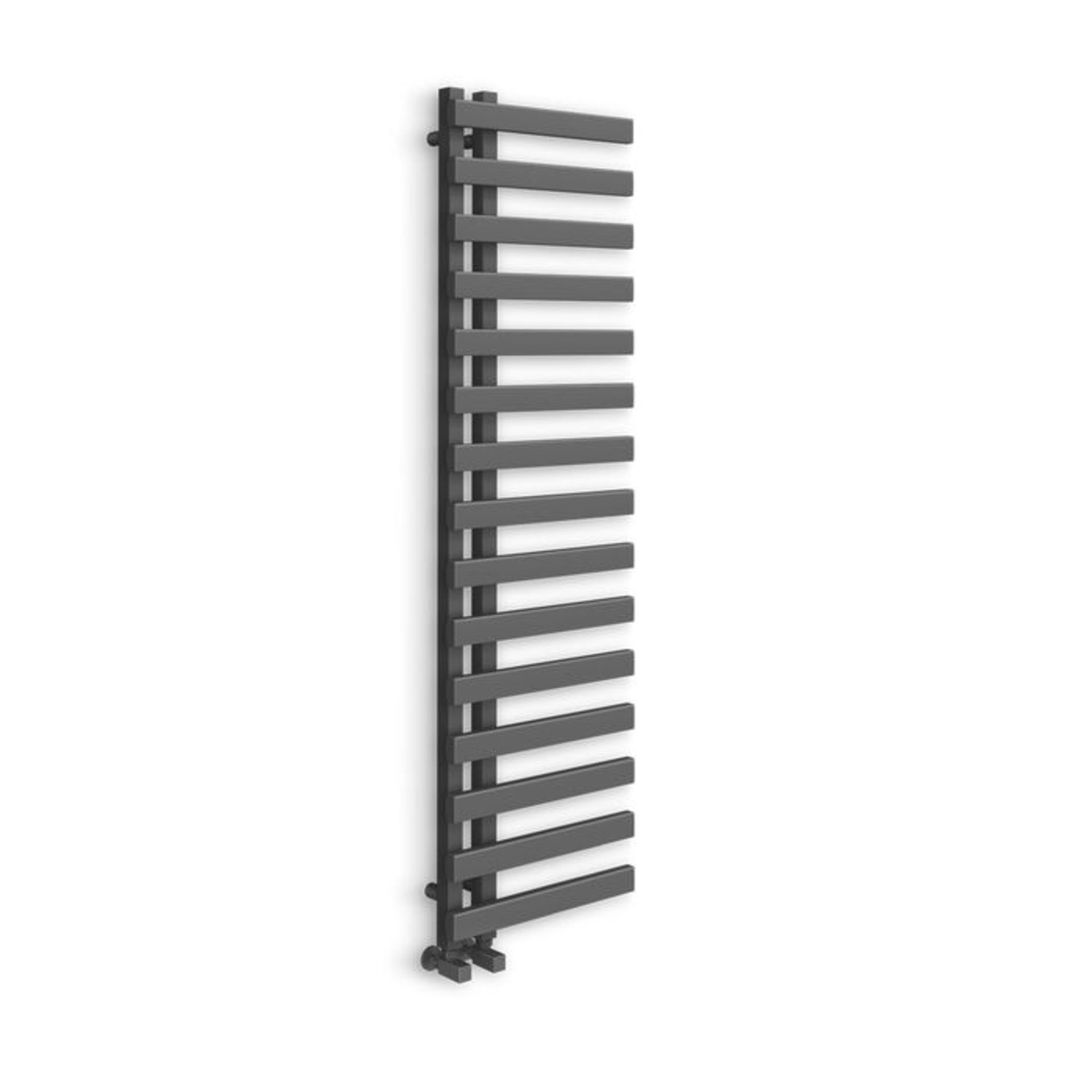 (YC7) 1600x450mm Anthracite Designer Towel Radiator - Flat Panel. Enjoy the convenience of a towel - Image 3 of 3