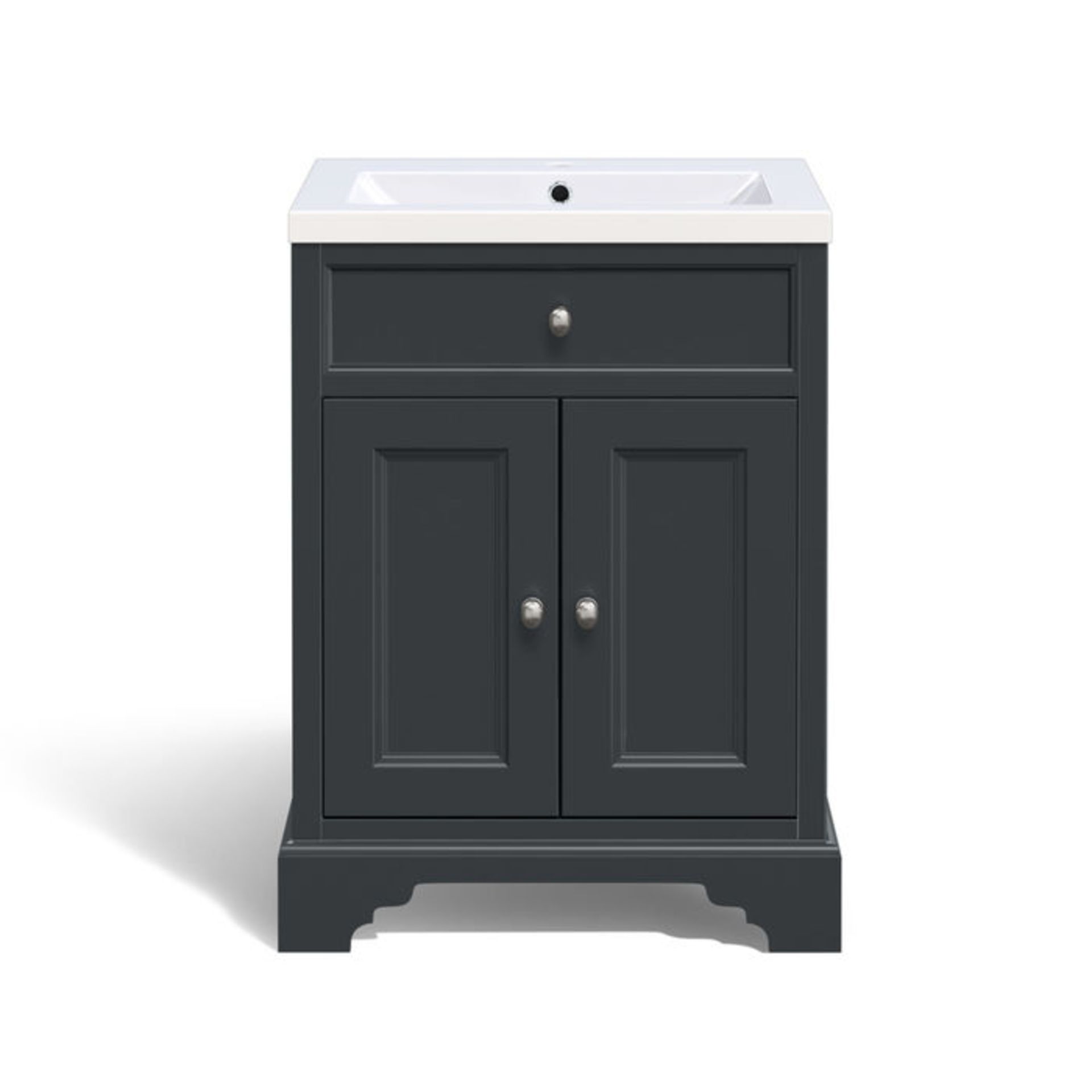 (YC4) 600mm Loxley Charcoal Vanity Unit - Floor Standing. Comes complete with basin. Stunning - Image 6 of 6