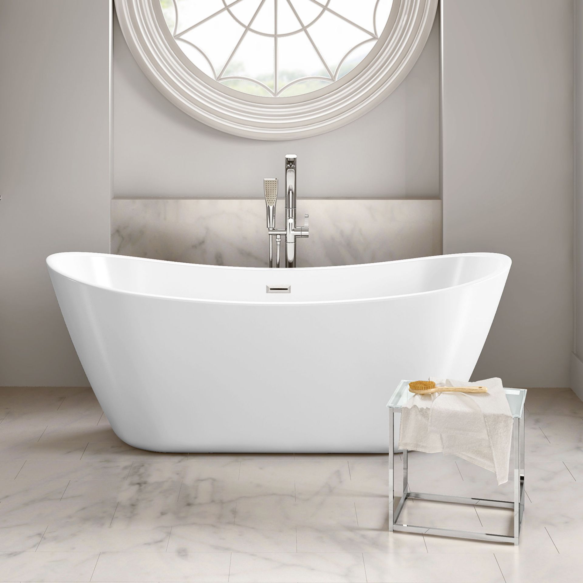 (YC3) 1700mmx710mm Caitlyn Freestanding Bath. Visually simplistic to suit any bathroom interior