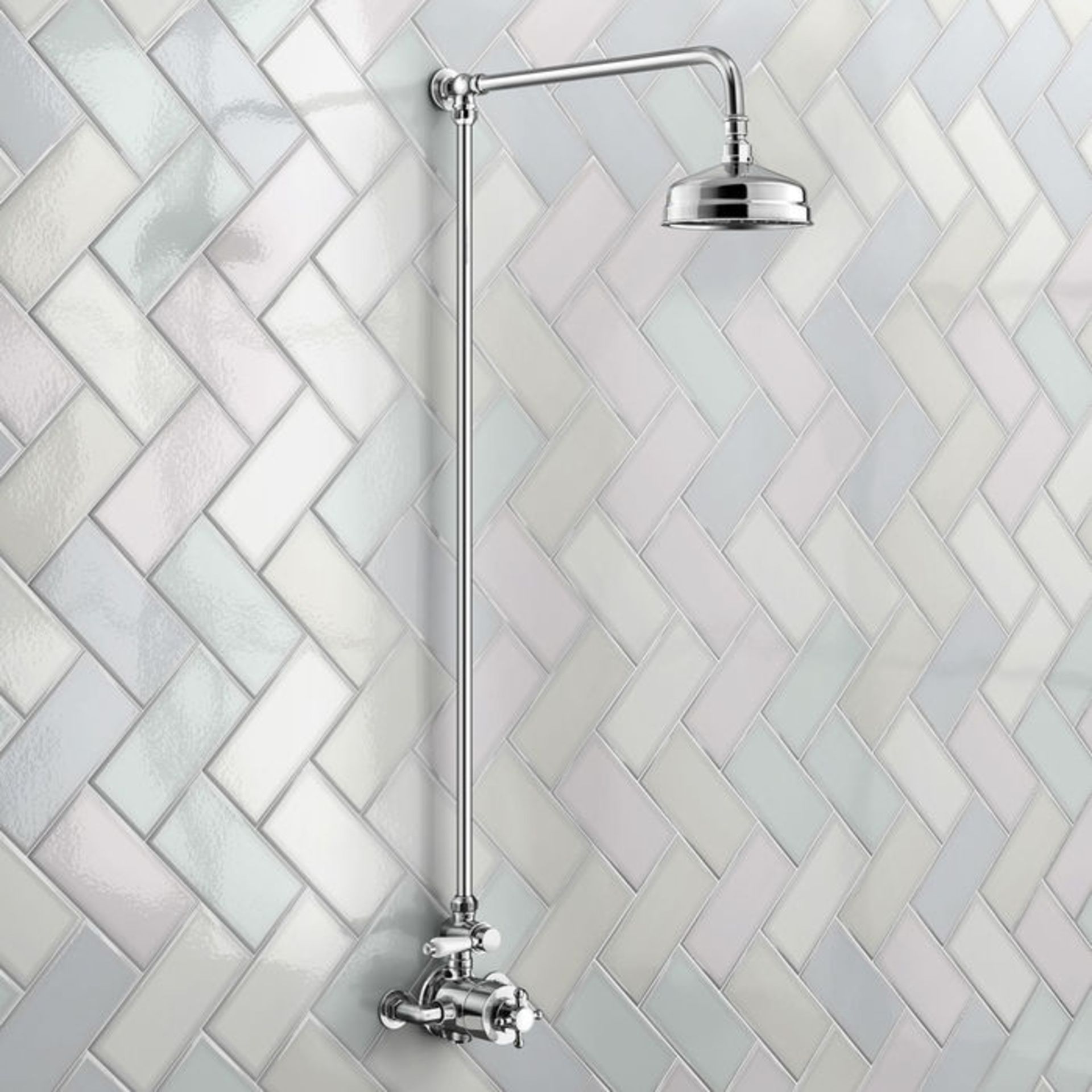 (YC63) Traditional Exposed Thermostatic Shower Kit & Medium Head. Traditional exposed valve - Image 3 of 3