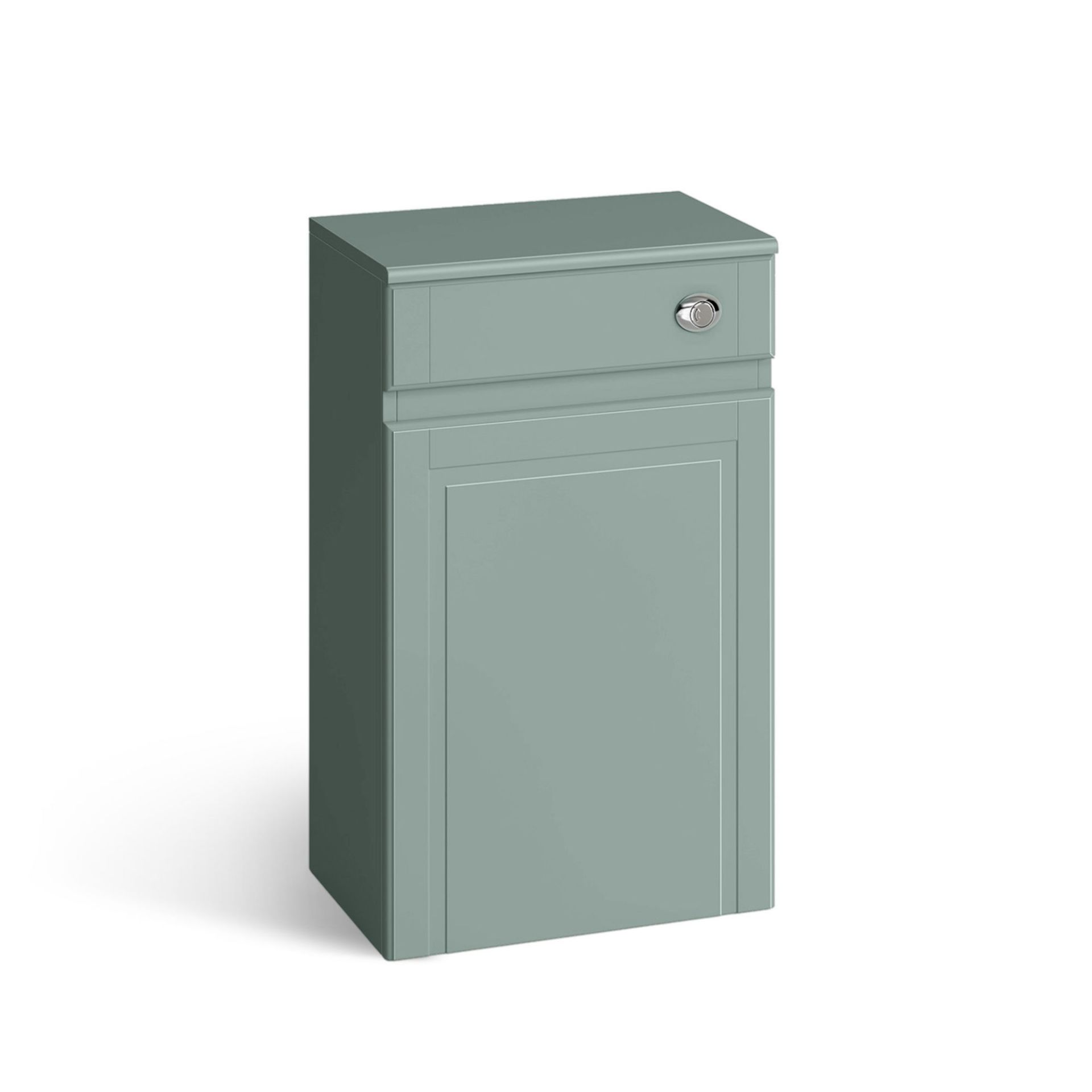 (YC48) Cambridge Back To Wall Toilet Unit - Marine Mist. RRP £120.99. Our discreet unit cleverly - Image 2 of 4