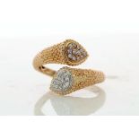 18k Rose Gold Fancy Pink Diamond Ring 0.26