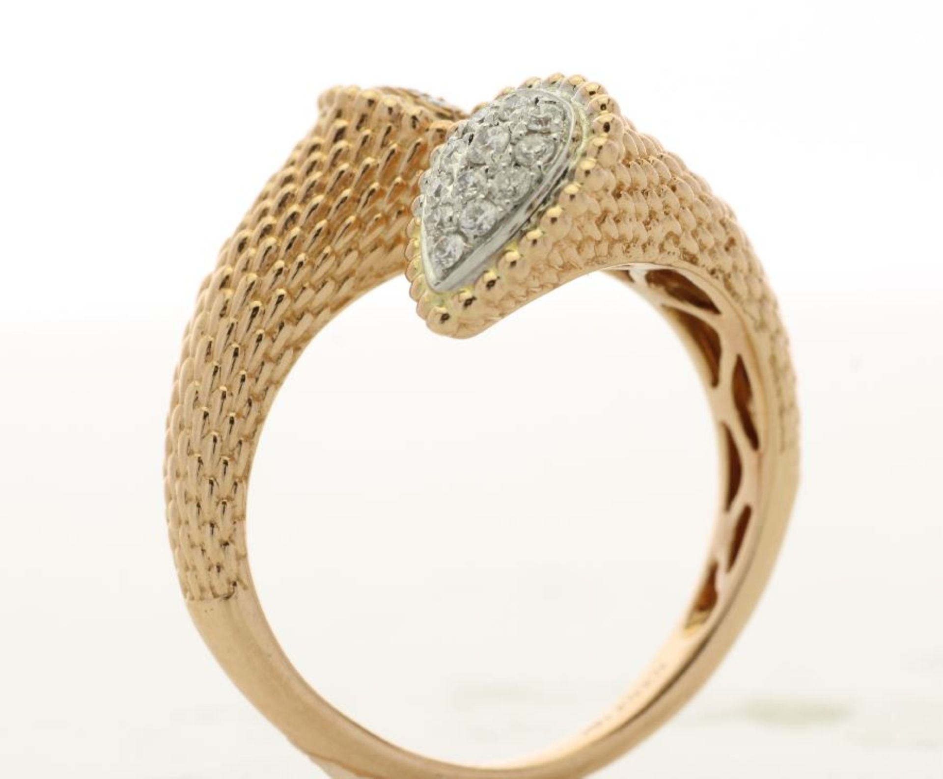 18k Rose Gold Fancy Pink Diamond Ring 0.26 - Image 4 of 5