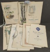 Vintage Parcel of 8 Collectable Masonic Festival Menue Booklets Lodge of Prudence and Waveney Lodge.