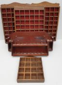 Vintage Collectable Parcel of 5 Thimble Display Shelves Largest 9 x 14 inches Tall. Part of a recent