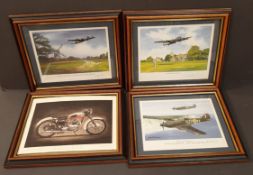 Collectable Pictures 3 x Military Pictures WWII Westminster Mint Ltd Editions 1 x Motorcycle. The