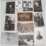 Antique Vintage 7 x Military Photographs and Postcards 1918 to 1970's WWI and WWII. Includes King