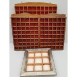 Vintage Collectable Parcel of 4 Thimble Display Shelves Largest 14 x 17 inches Tall. Part of a