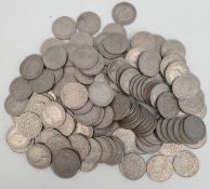 Vintage Collectable Coins 800g in total weight British Two Shilling Coins. Part of a recent Estate