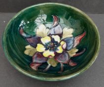 Vintage Moorcroft Pin Dish Green Ground 3.5 inch diameter. Part of a recent Estate Clearance.