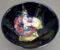 Vintage Moorcroft Pin Dish Blue Ground 3.5 inch diameter A/F. Part of a recent Estate Clearance.