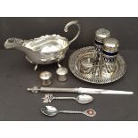 Vintage Sterling Silver Spoon and Assorted EPNS Items. The Spoon is Birmingham 1955 with a London