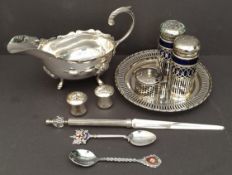 Vintage Sterling Silver Spoon and Assorted EPNS Items. The Spoon is Birmingham 1955 with a London