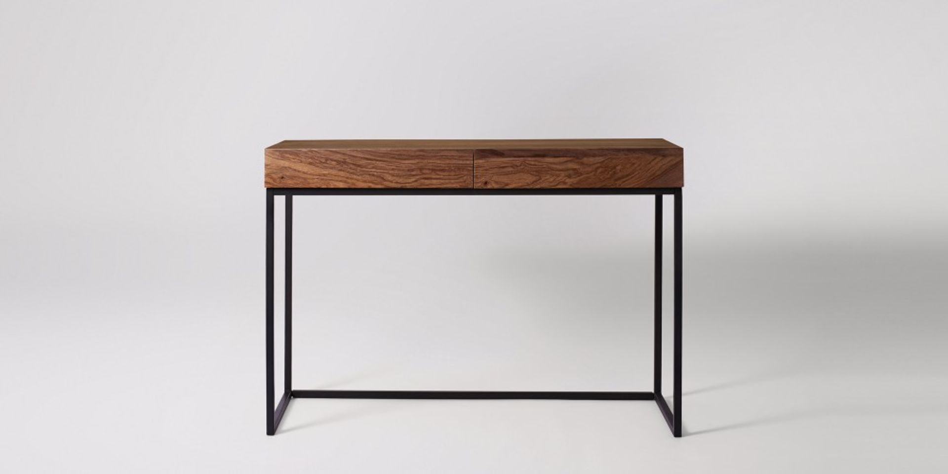 Refurbished Swoon 2 Drawer Desk in Rosewood - 1 Item - RRP £379