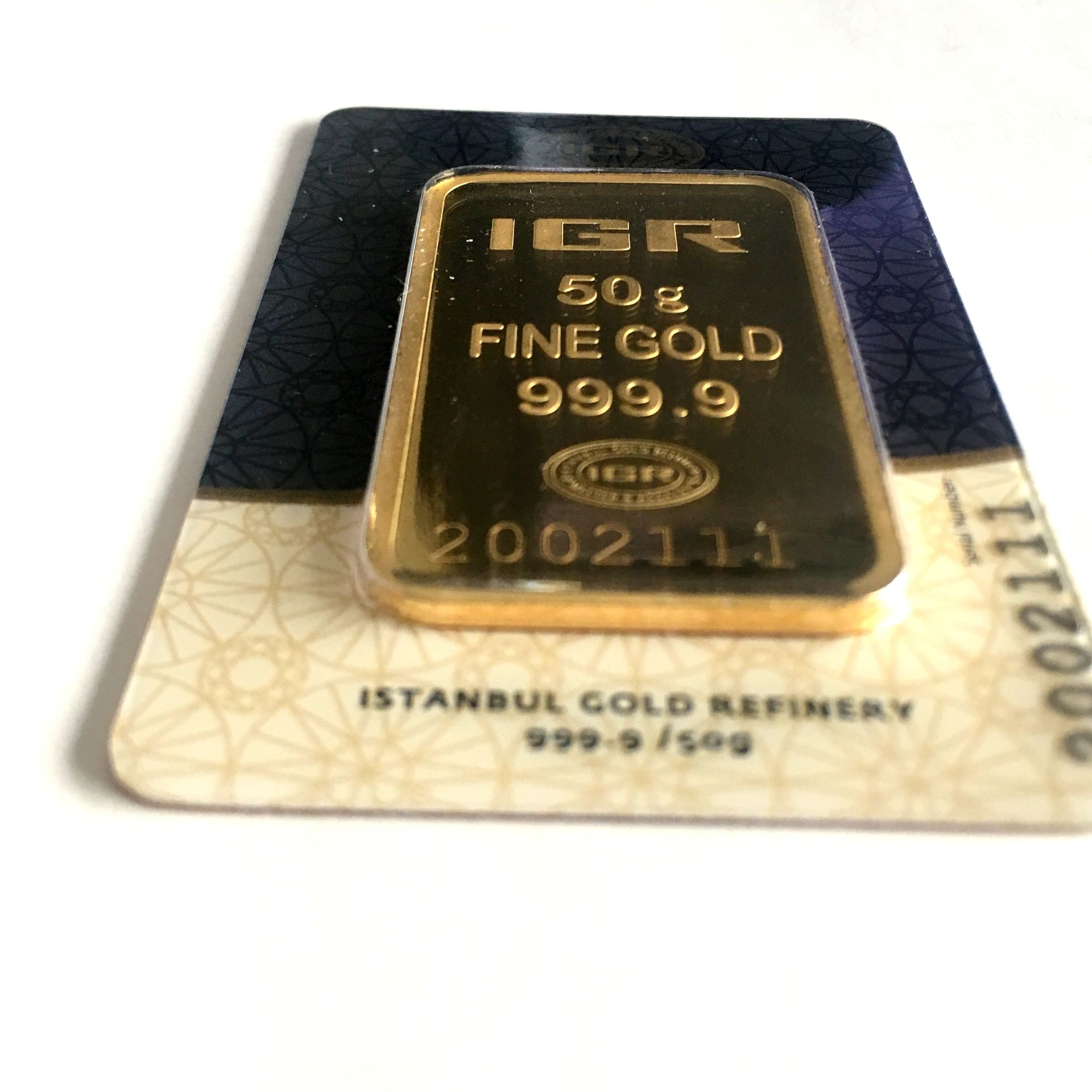 50 Gram 99.99% (24K) Gold Bullion