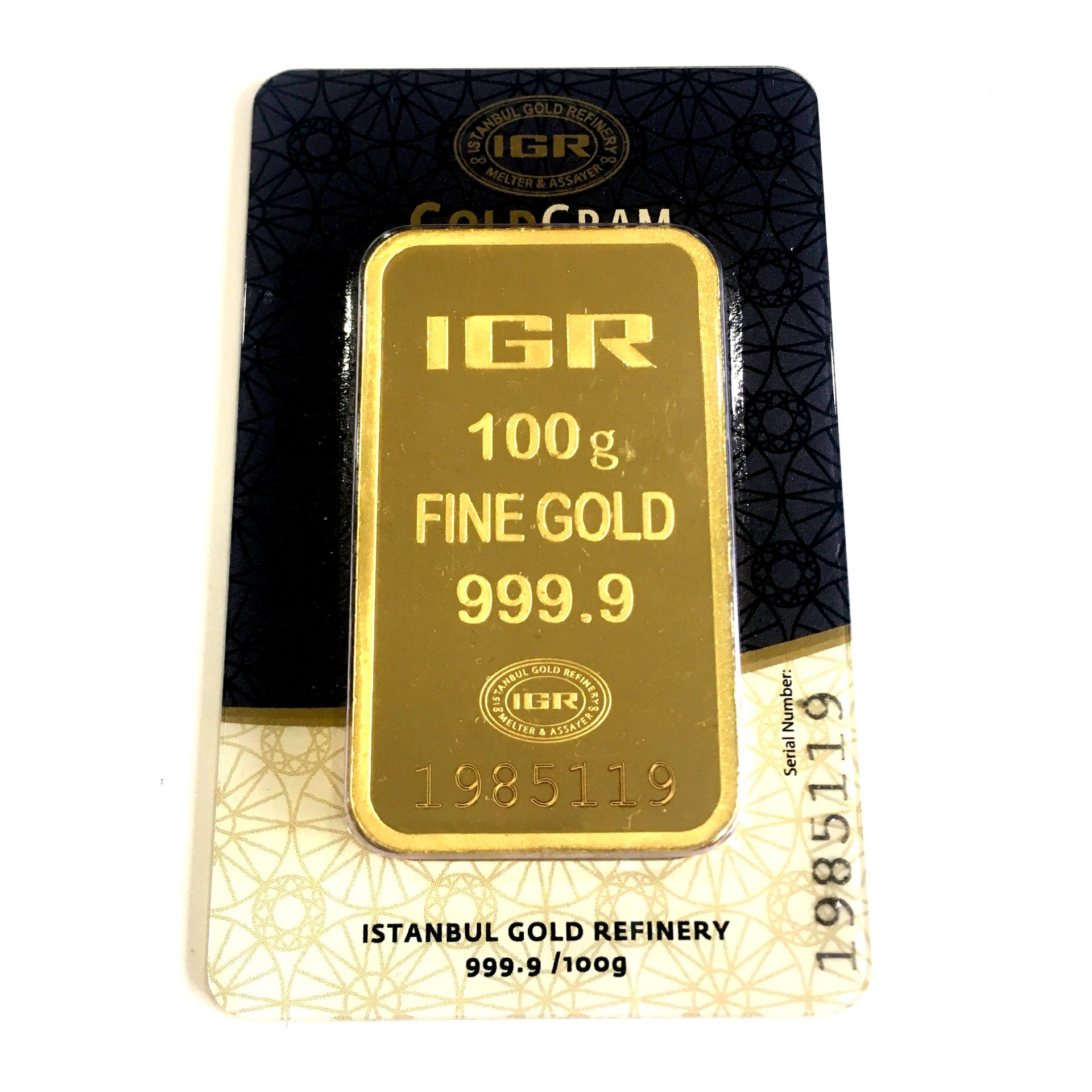 100 Gram 99.99% (24K) Gold Bullion