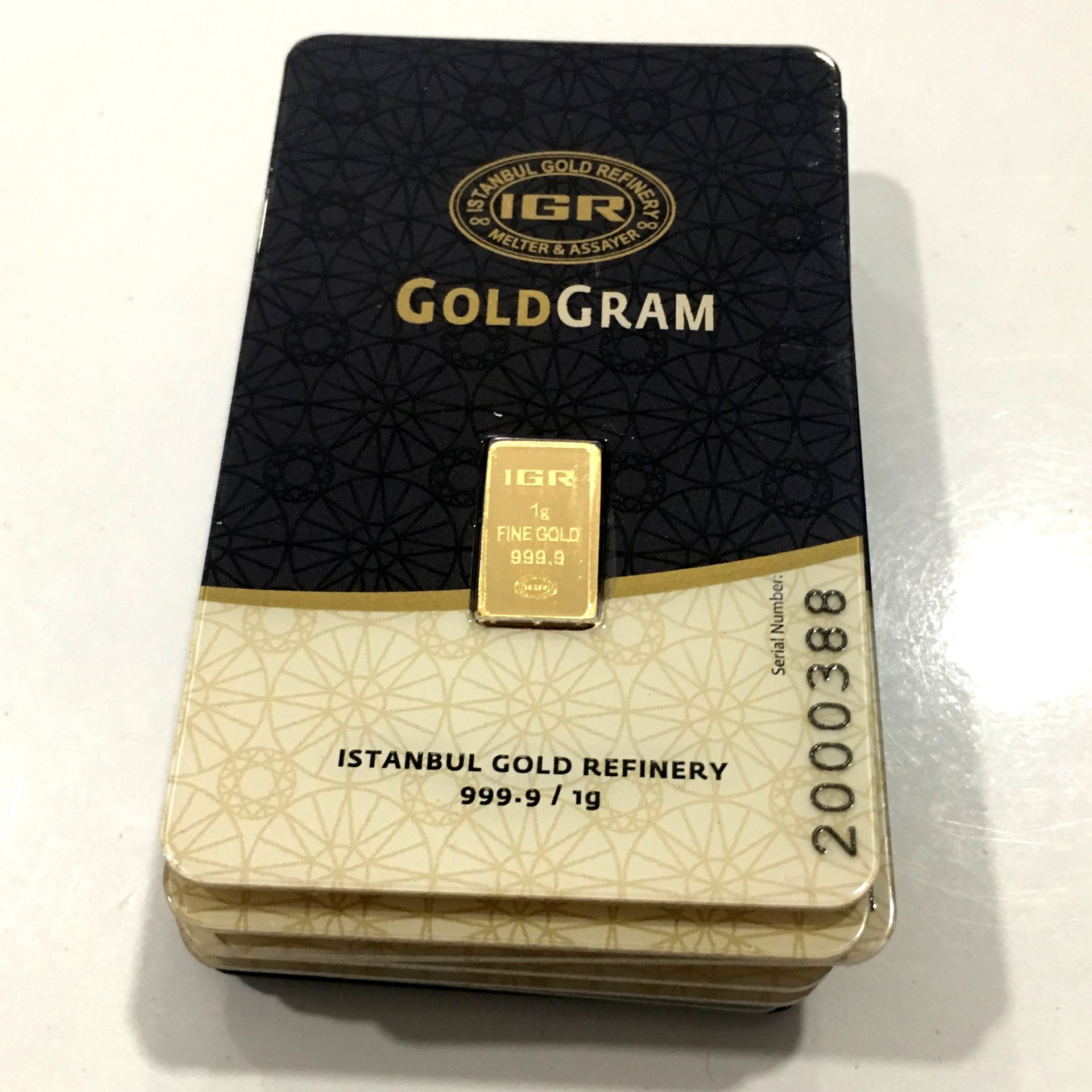 10x 1 Gram (Total 10g) 99.99% (24K) Gold Bullion