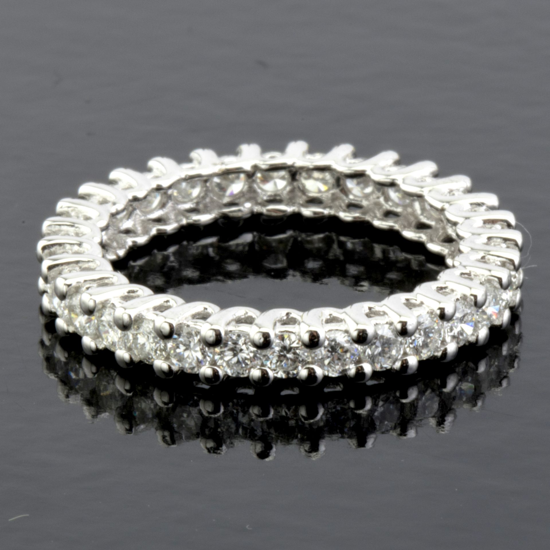 14K White Gold Eternity Ring 1,28 ct - Image 3 of 3