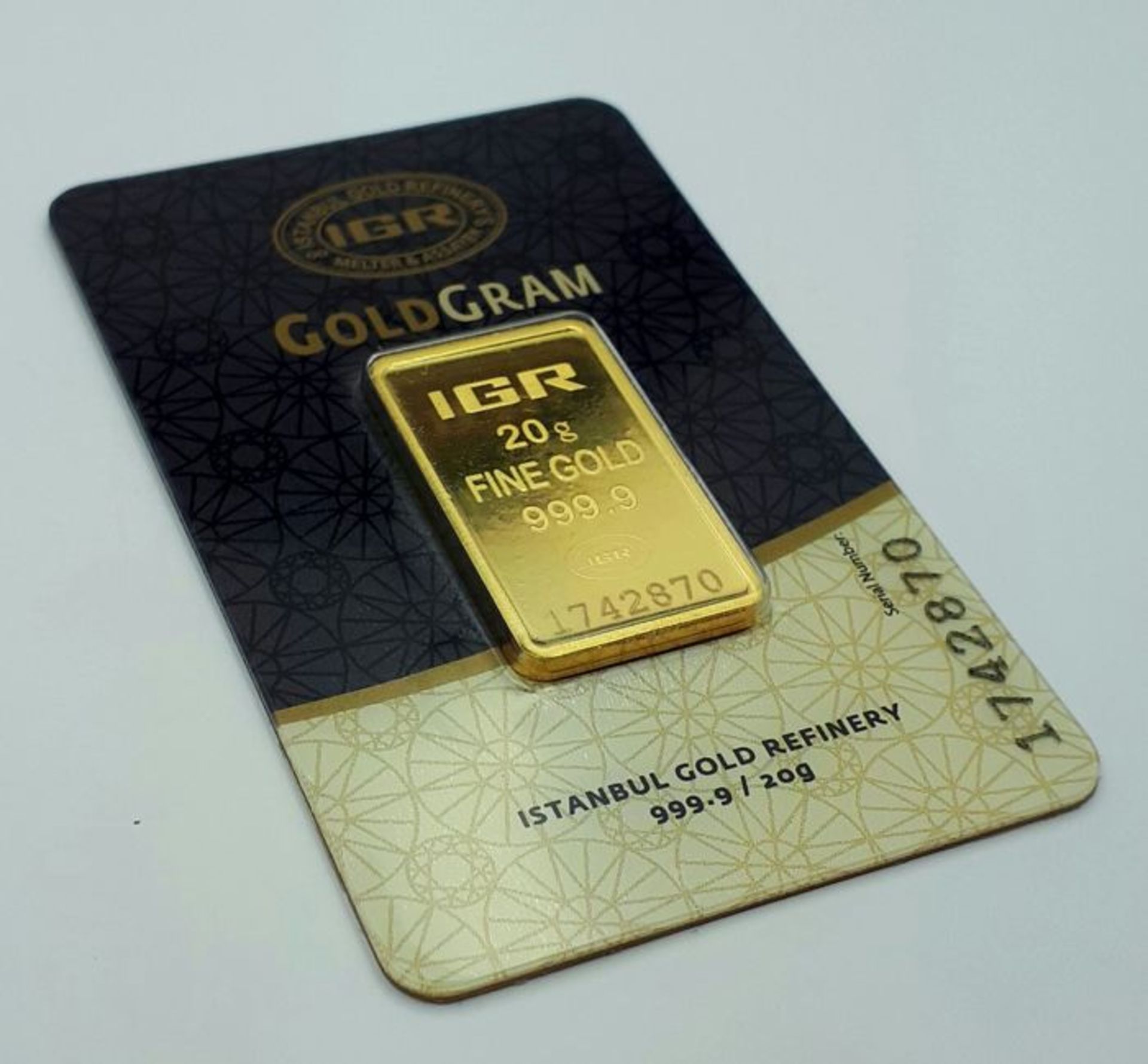 20 Gram 99.99% (24K) Gold Bullion