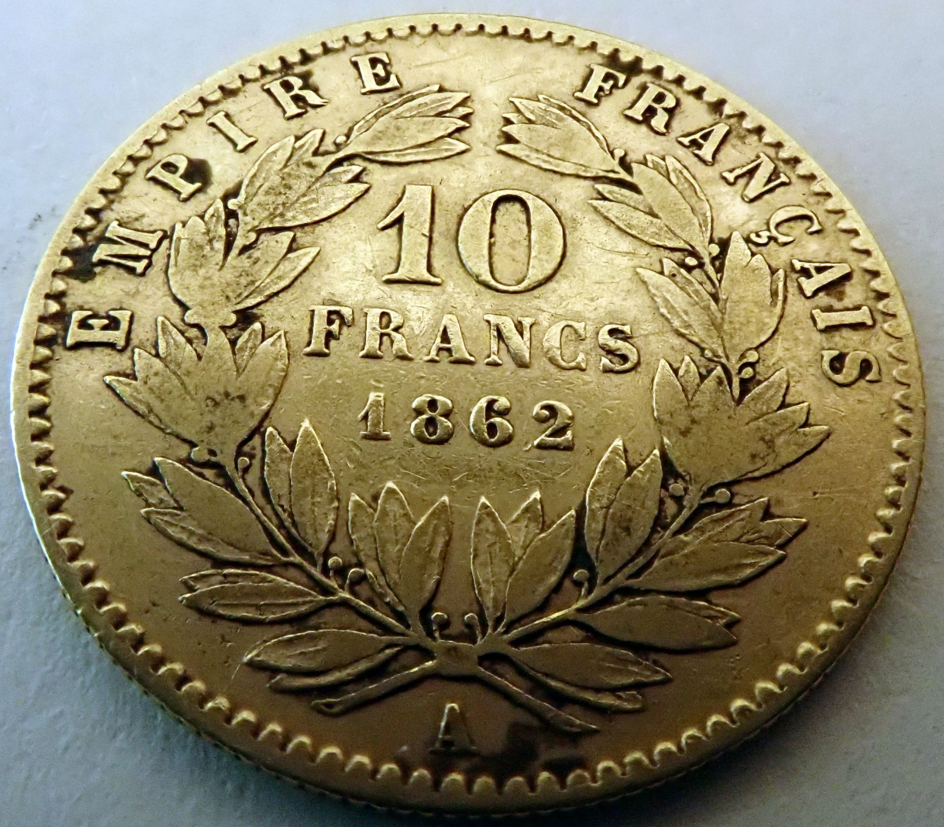 10 Francs - Napoleon III. 1891 - 1868 - Image 2 of 2