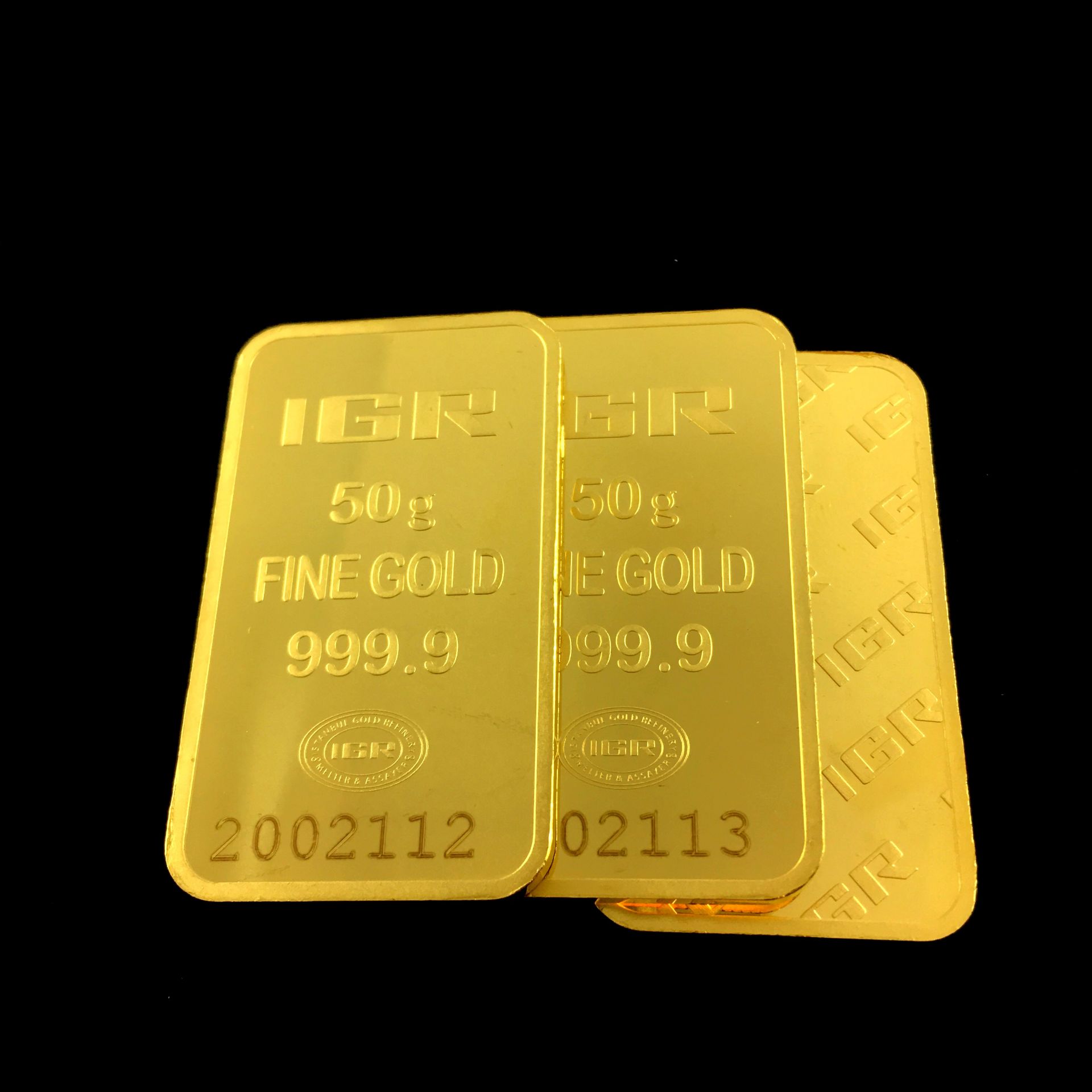 3x 50 Gram (Total 150g) 99.99% (24K) Gold Bullion - Image 3 of 4