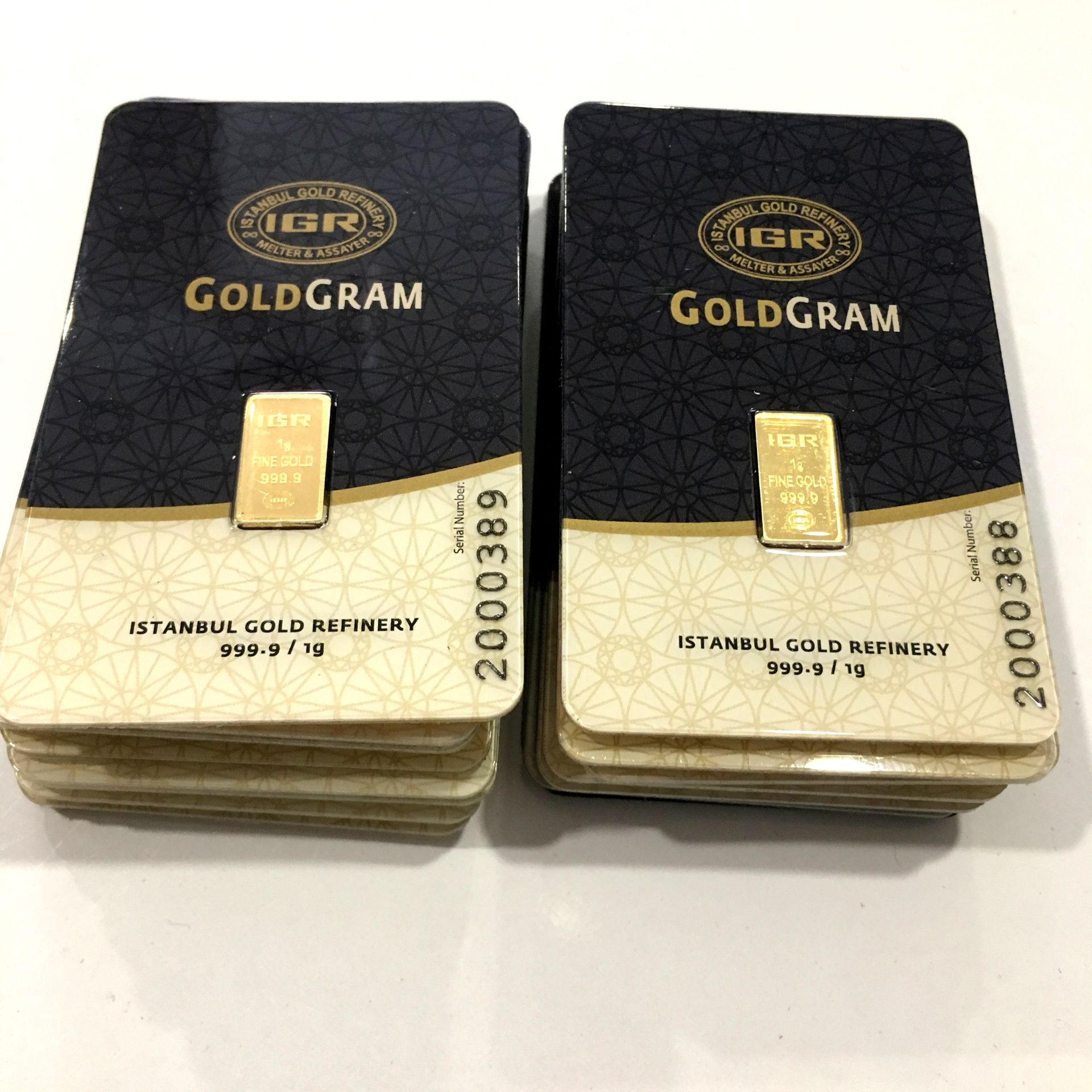 40x 1 Gram (Total 40g) 99.99% (24K) Gold Bullion