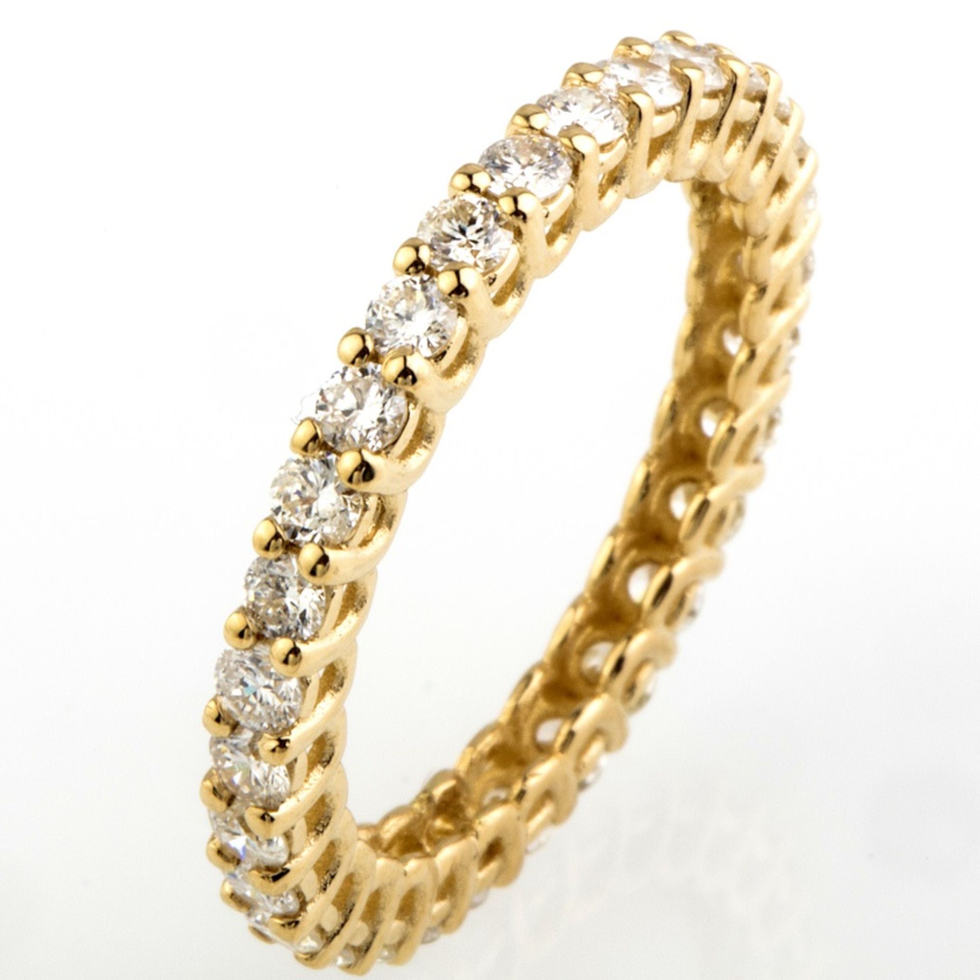 14K Yellow Gold Eternity Ring 1,28ct