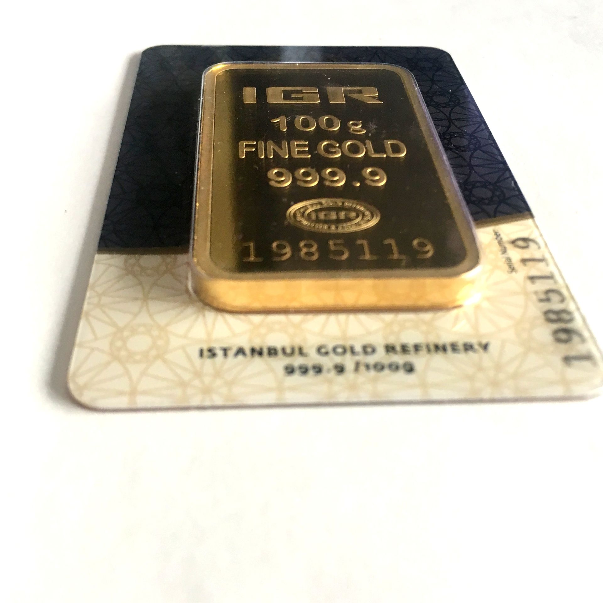 100 Gram 99.99% (24K) Gold Bullion