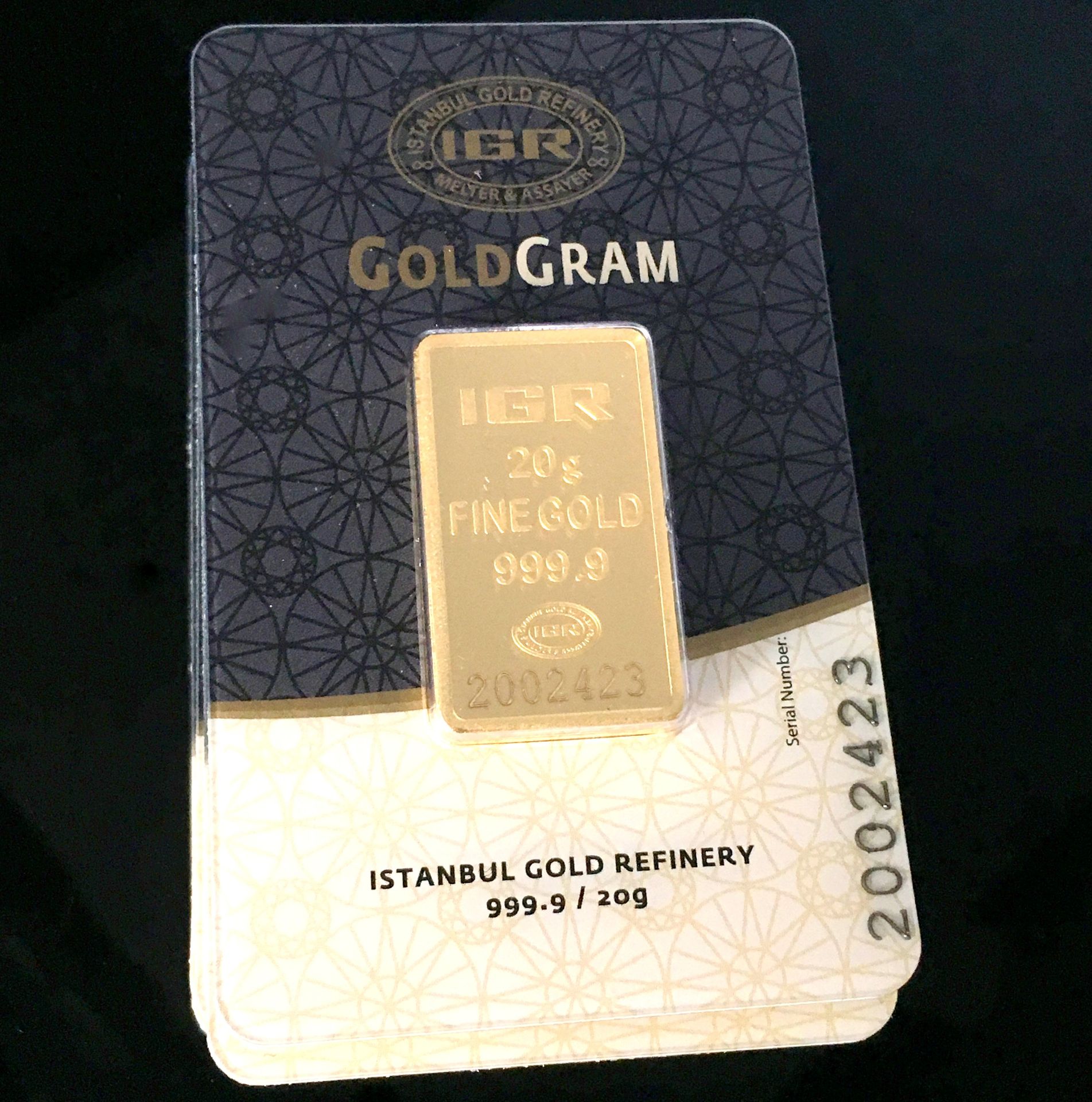 3x 20 Gram (Total 60g) 99.99% (24K) Gold Bullion