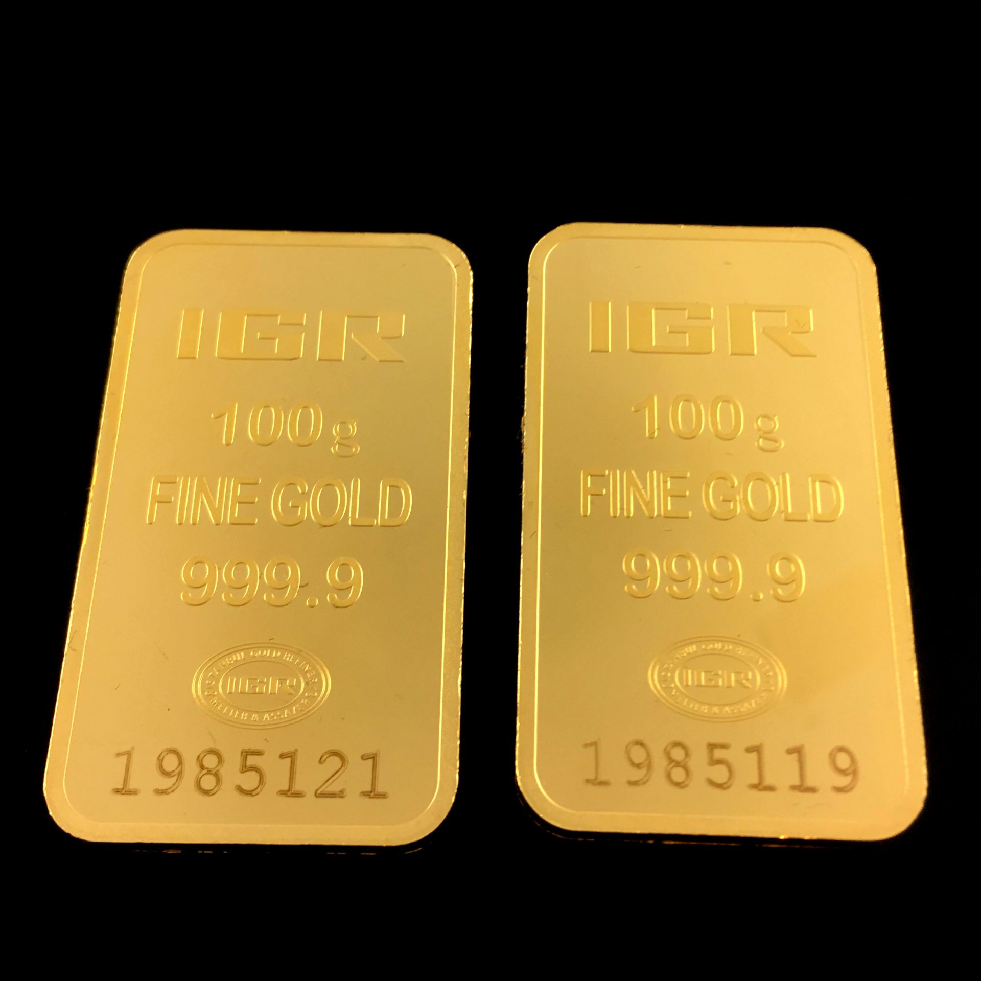 2x 100 Gram (Total 200g) 99.99% (24K) Gold Bullion - Image 6 of 7