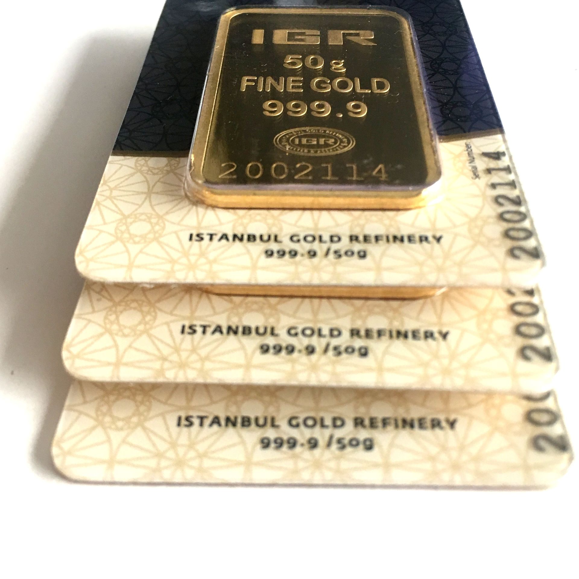 3x 50 Gram (Total 150g) 99.99% (24K) Gold Bullion - Image 4 of 4