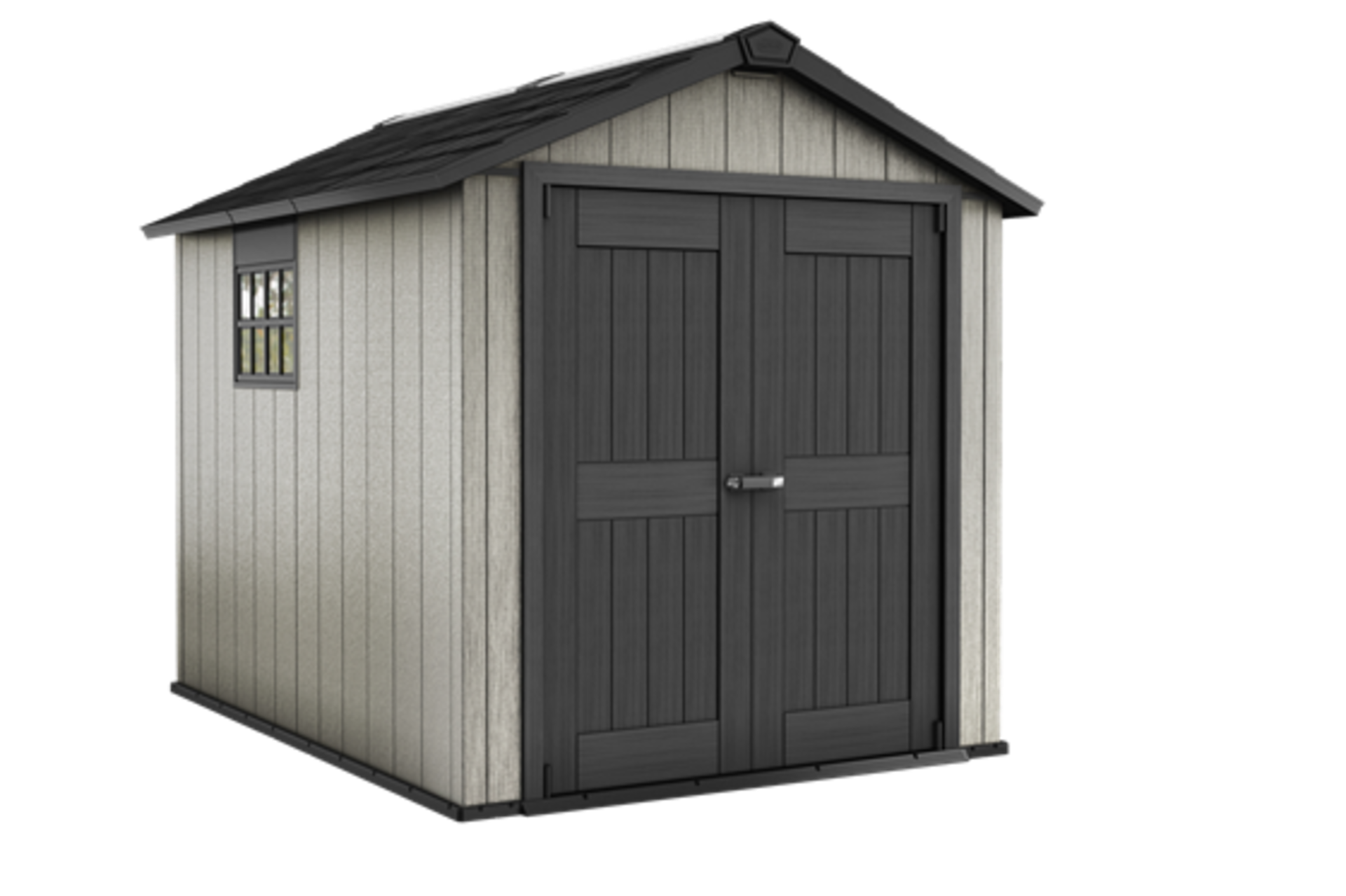 As new and boxed Keter Oakland 759 shed