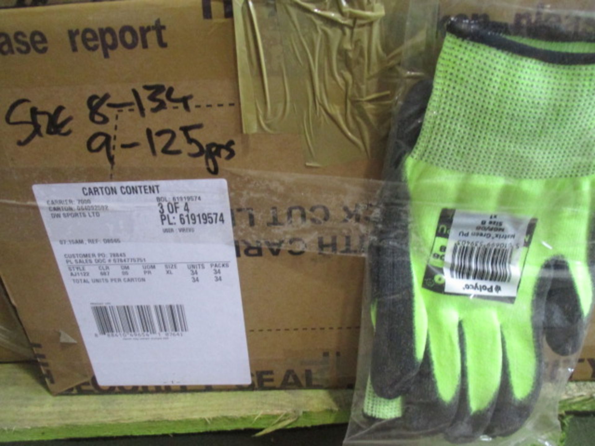 Appx 134 size 8 pairs of brand new workwear gloves