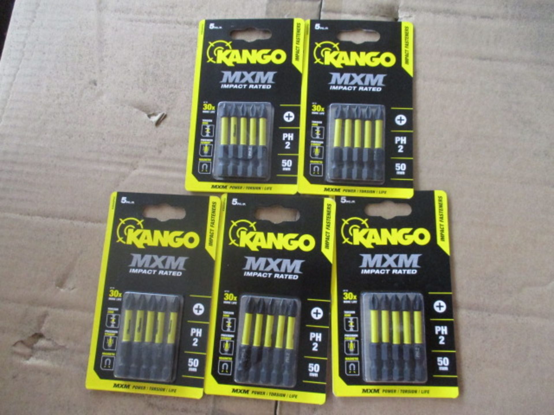 5. cards of Kango MXM impact drill bits