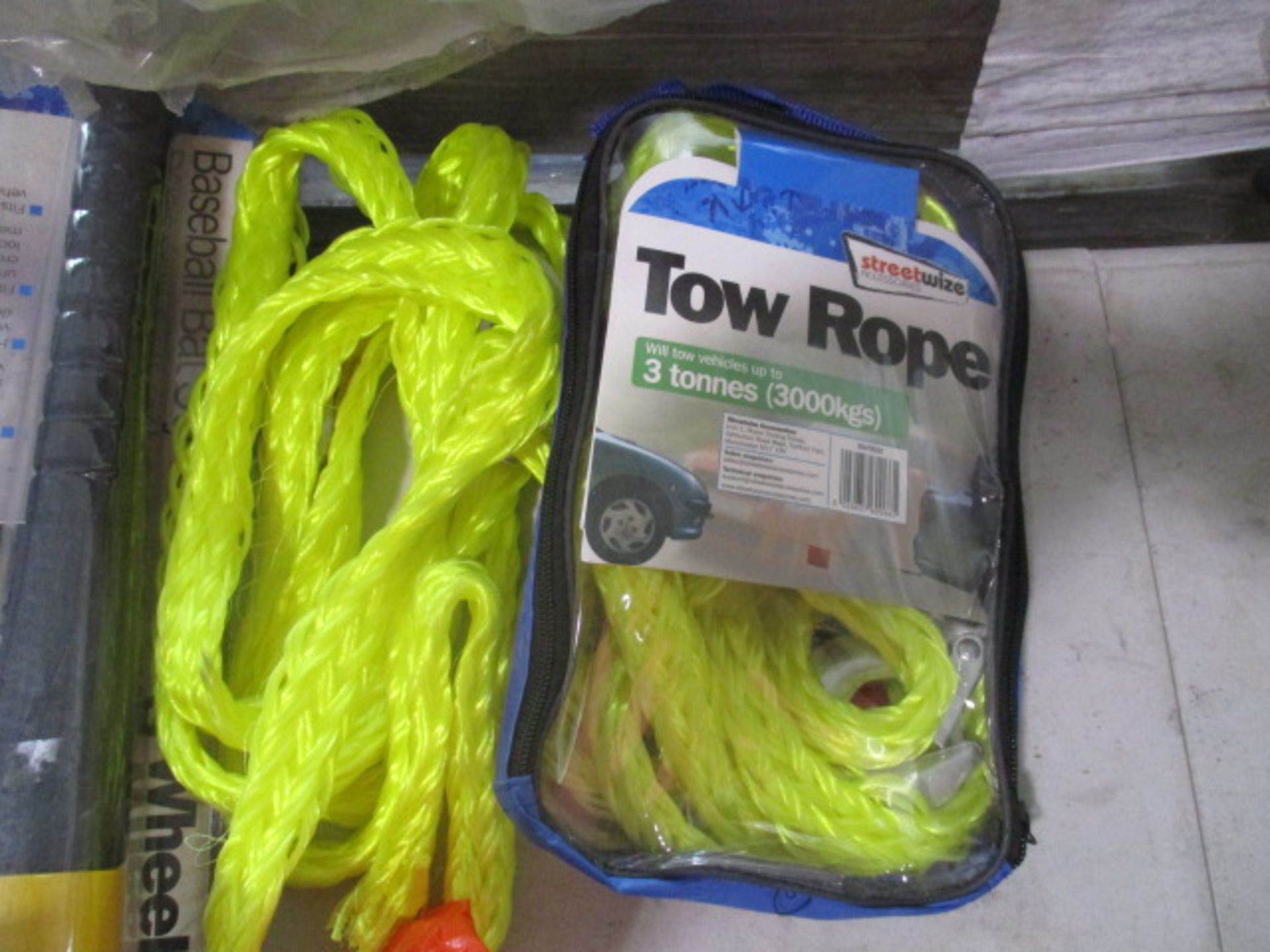 Assorted tow ropes as pictured