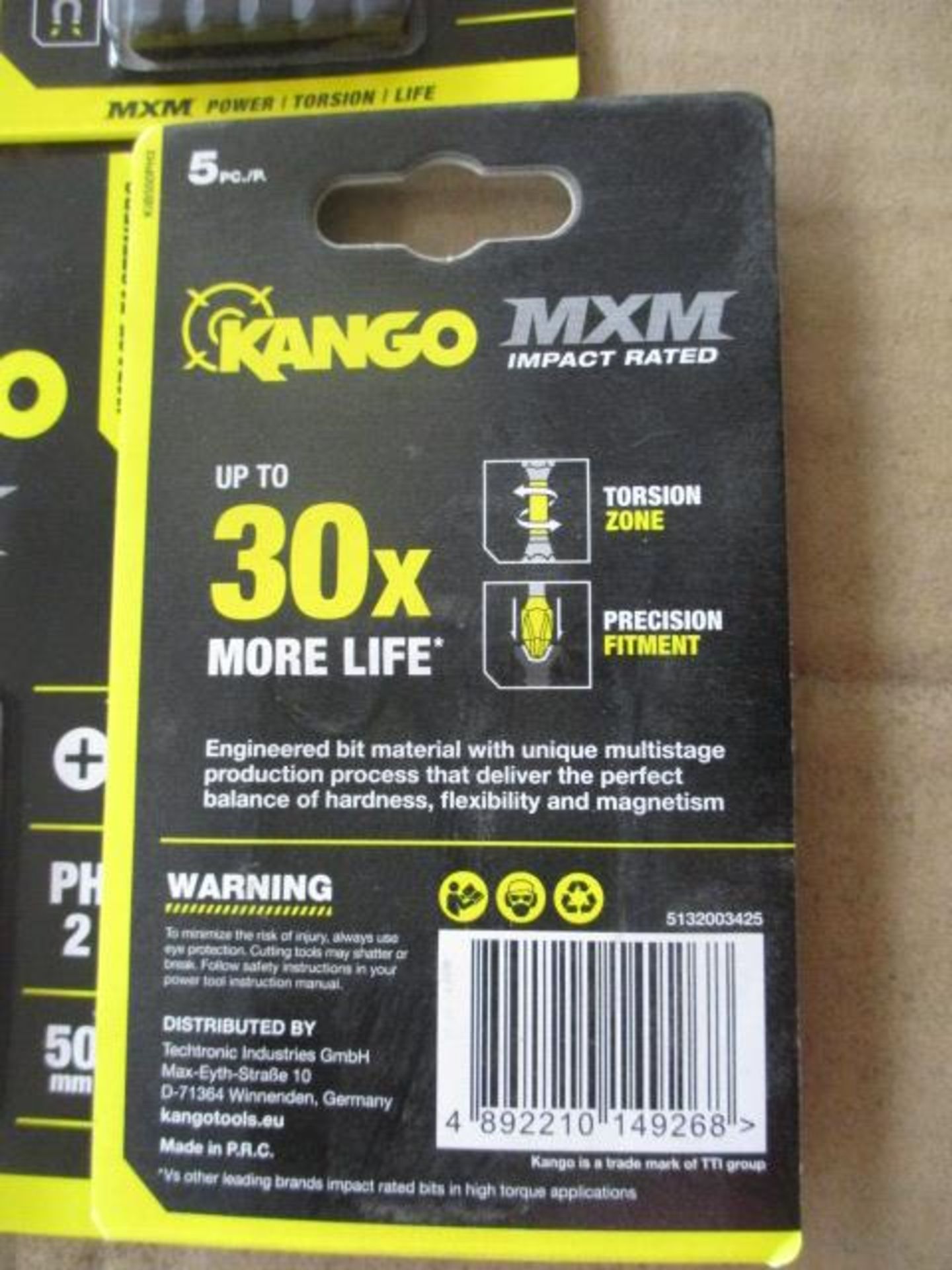 5. cards of Kango MXM impact drill bits