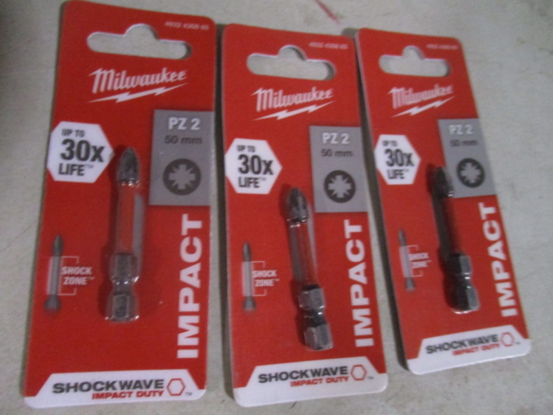 3pcs of brand new Milwaukee drill bits