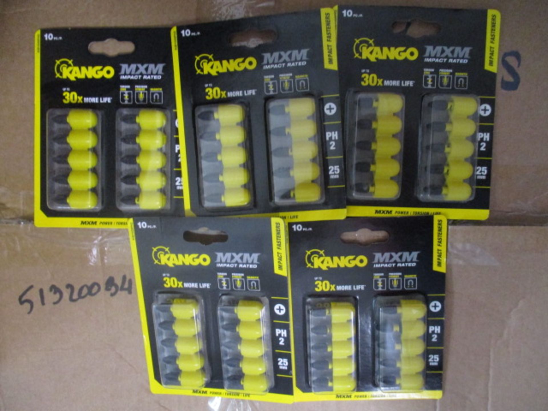 10cards of Kango MXM impact drill bits