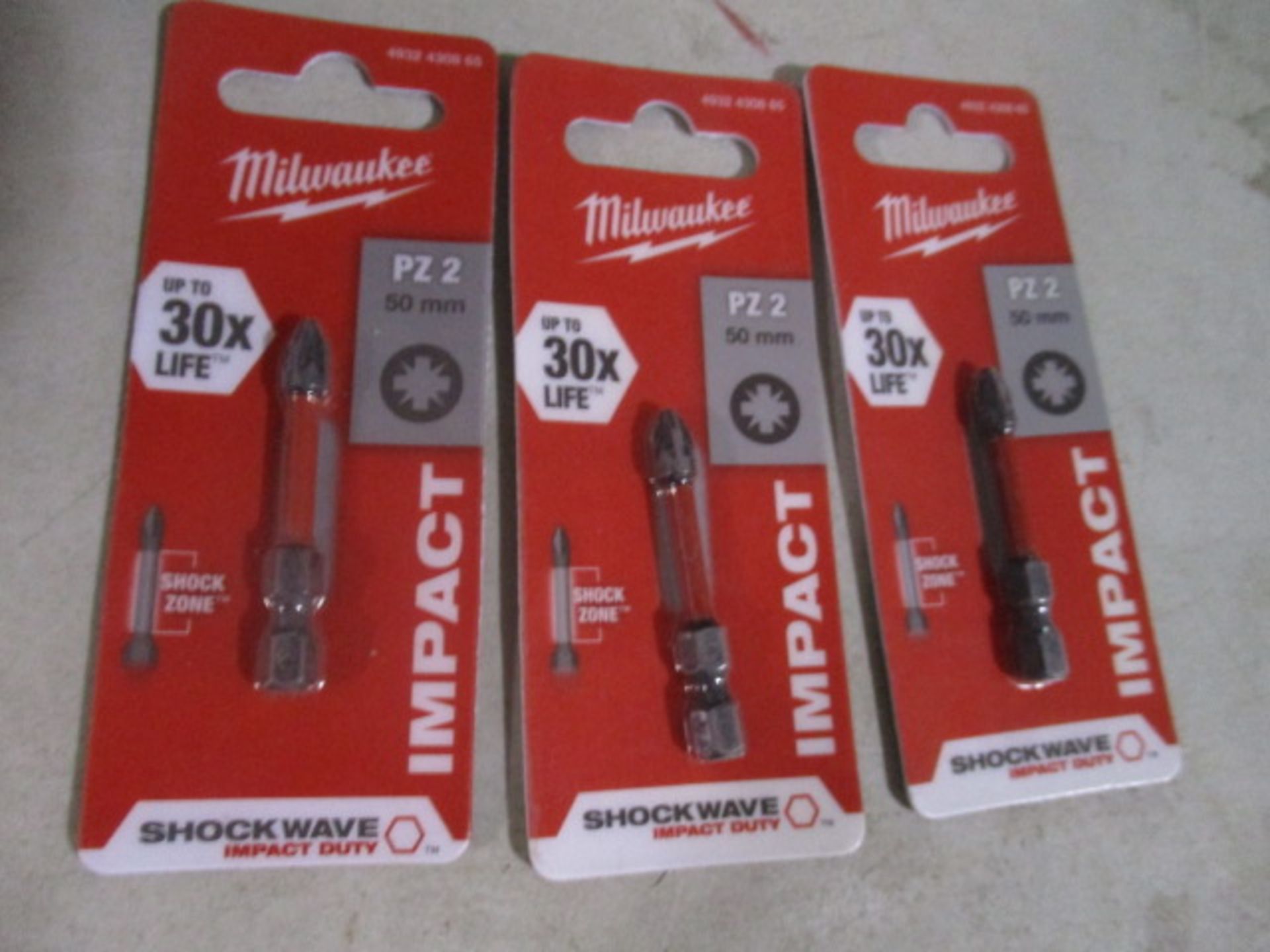 3pcs of brand new Milwaukee drill bits