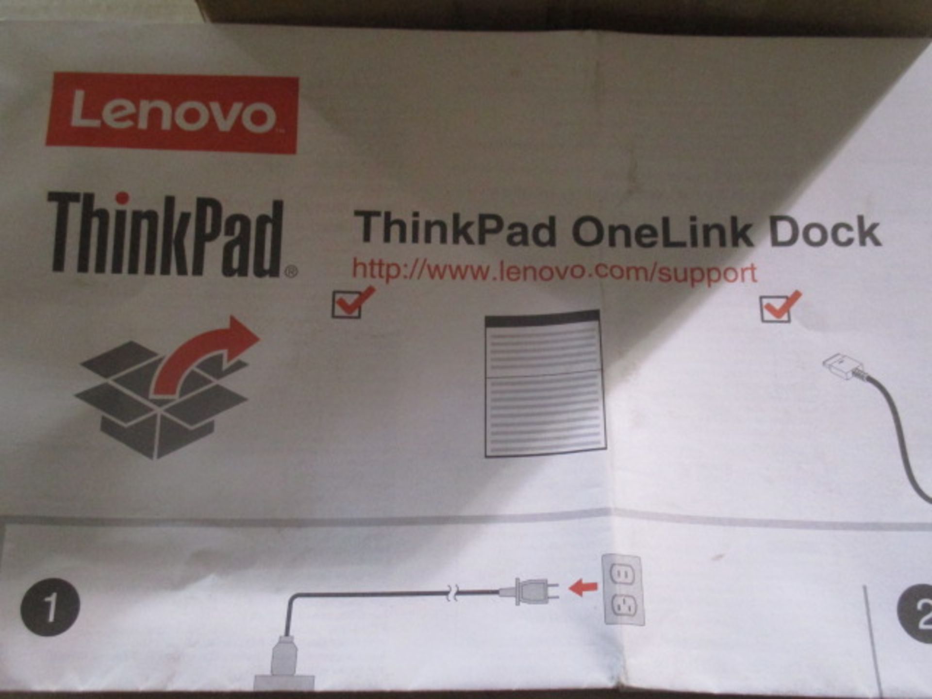 Lenovo think pad 1 link dock 0 unused - Image 2 of 3